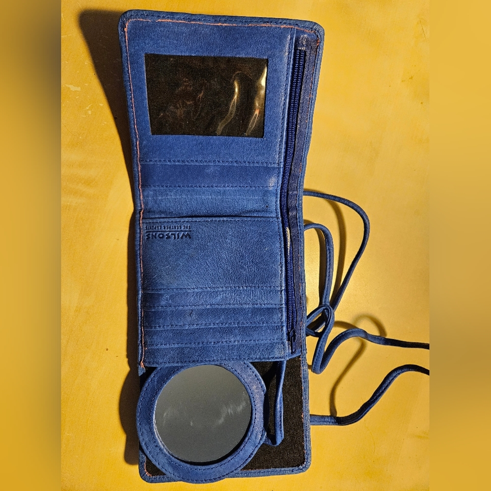 Small blue wallet bag